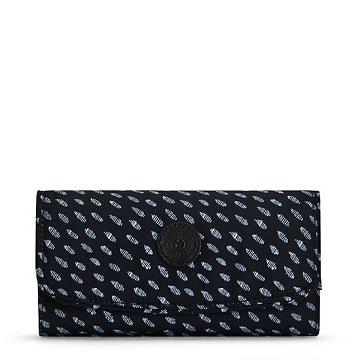 Kipling Money Land Printed Snap Wallet Handbag Zwart | BE 1284FD